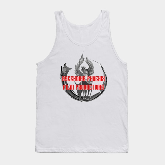 Ascending Phoenix Film Production Logo (Main/Red Letter) Tank Top by ascending_phoenix_productions